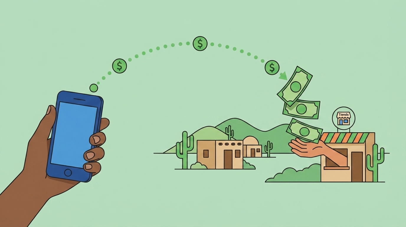 Cómo enviar dinero a pueblos de México sin banco en 2026
