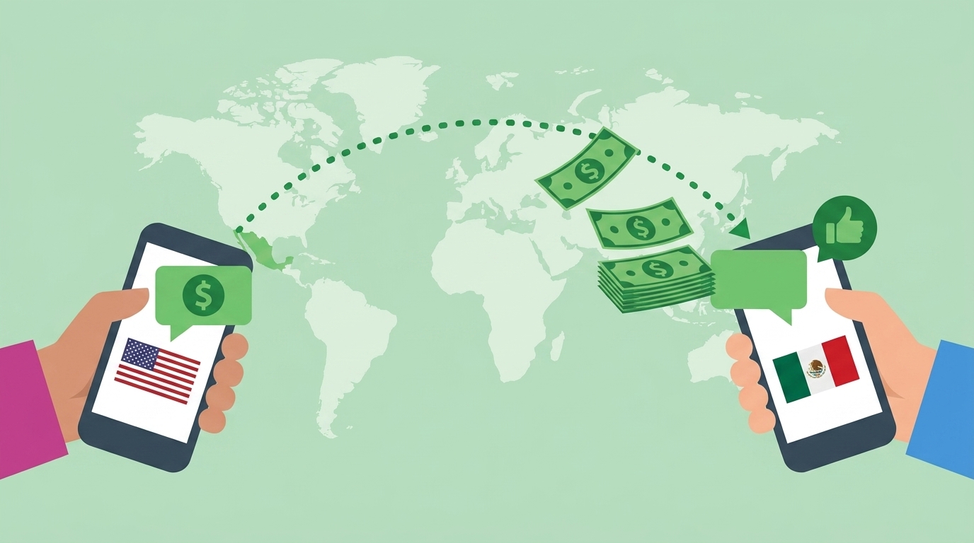 Cómo enviar dinero por WhatsApp de EE.UU. a México